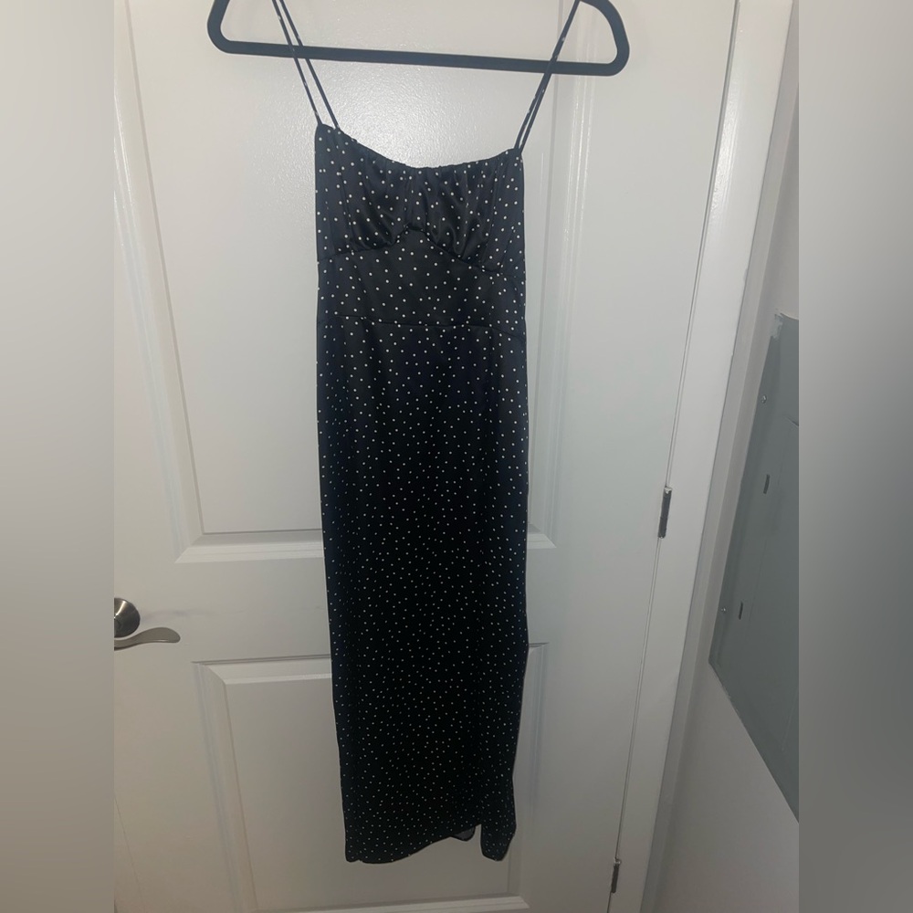 NWT Zara Black & White Polka Dot Dress